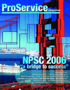 ProService The Journal of NESDA and ISCET magazine  Vol. XXXII, No. 2 • April 2006