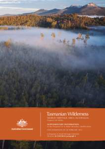 Tasmanian Wilderness - World Heritage Area (Australia) - Supplementary Information