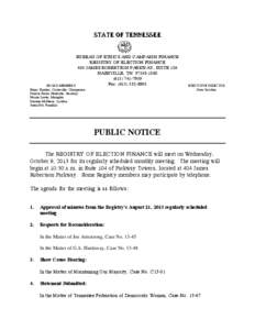 Tennessee / In re Caremark International Inc. Derivative Litigation / Matter / Southern United States / Confederate States of America / State of Franklin