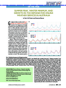 on the web Summer Peak, Winter Minimum, and Growth in the Demand for Online Weather Services in Australia by