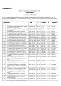 Economics / United Kingdom company law / Business / Dividend / Public limited company / Common stock / Stock / Companies Act / Share repurchase / Stock market / Corporate finance / Equity securities