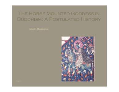 The equine goddess in Buddhism.ppt