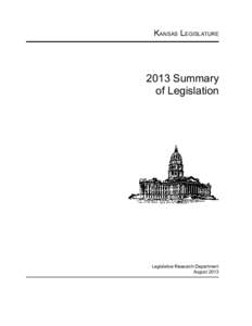 2013 Summary of Legislation