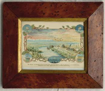 The Bricks :: painting of the first settlement on the Plains, Durey, John, .