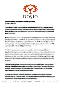 Dosio nel cuore della Danimarca per il Barolo & Friends Event La Morra, 6 Aprile 2012 L’evento Barolo & Friends, curato dal Consorzio I vini del Piemonte insieme con la Strada del Barolo e promosso in Danimarca dal quo