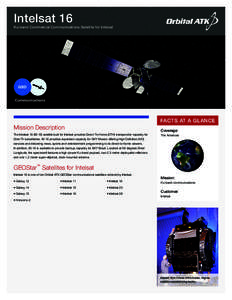 Intelsat 16  Ku-band Commercial Communications Satellite for Intelsat GEO Communications