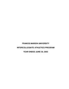 Auditing / Generally Accepted Accounting Principles / Materiality / Financial statement / Audit / Francis Marion University / Revenue / Accountant / Account / Accountancy / Business / Finance
