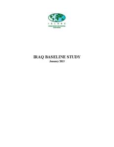 IRAQ BASELINE STUDY January 2013