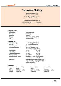 TAH (CD: Tannase (TAH) (Industrial Grade) from Aspergillus oryzae Tannin acylhydrolase, EC