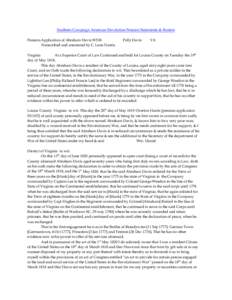 Southern Campaign American Revolution Pension Statements & Rosters Pension Application of Abraham Davis W538 Transcribed and annotated by C. Leon Harris. Polly Davis