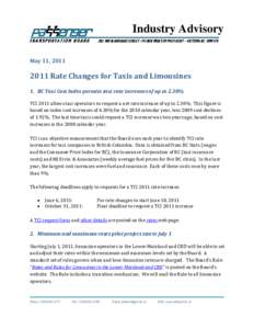 Microsoft Word - ia-2011-rate-changes-for-taxis-limos.doc