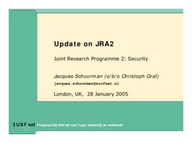 Microsoft PowerPoint - jra2-schuurman.ppt