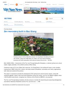 [removed]News Zen monastery built in Bac Giang - In bài - VietNam News