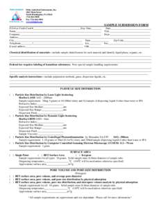 Particle-size distribution / Adsorption / Particle size / Chemistry / Colloidal chemistry / Physical chemistry