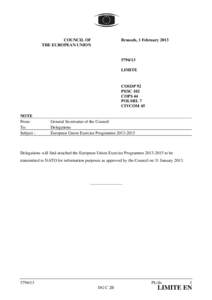 Microsoft Word - EU-UnionExerciseProgramme[removed]ST05794.EN13.doc