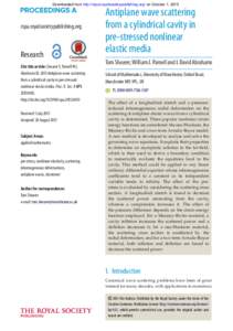 Downloaded from http://rspa.royalsocietypublishing.org/ on October 1, 2015  rspa.royalsocietypublishing.org Research Cite this article: Shearer T, Parnell WJ,