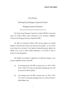 Microsoft Word - Press Release_MIP Revisions 20091023_v6_FINAL.doc