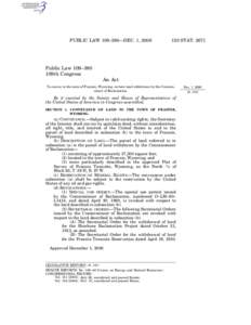 PUBLIC LAW 109–380—DEC. 1, [removed]STAT[removed]Public Law 109–380 109th Congress