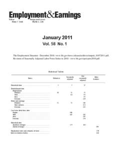 Employment and Earnings (January 2011)