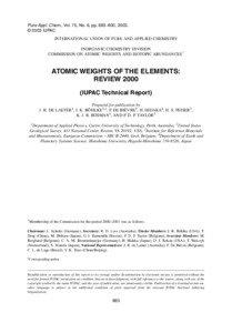 Pure Appl. Chem., Vol. 75, No. 6, pp. 683–800, 2003. © 2003 IUPAC INTERNATIONAL UNION OF PURE AND APPLIED CHEMISTRY