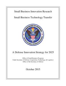 Microsoft Word - DoD SBIR Strategic Plan