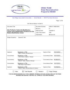 ORAU TEAM Dose Reconstruction Project for NIOSH Oak Ridge Associated Universities I Dade Moeller I MJW Technical Services Page 1 of 53 DOE Review Release[removed]