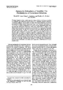 Journal of Experimental Psychology: Human Perception and Performance 1985, Vol. I I , NoCopyright 1985 by Ihe Am