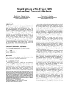 Computer performance / Data transmission / IOPS / Cache / Solid-state drive / Disk file systems / CPU cache / Paging / Non-Uniform Memory Access / Computing / Computer hardware / Computer memory