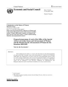 United Nations  Economic and Social Council E/CN[removed]CRP.2 Distr.: General