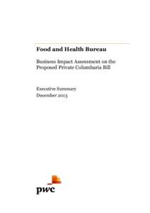 Executive Summary of the Business Impact Assessment Report