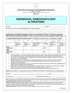 Community Development and Sustainability Department Address, City, State ZIP Phone: (xxx)xxx-xxxx Fax: (xxx)xxx-xxxx TDD: (xxx)xxx-xxxx Website: xxxxx Email: xxxxx