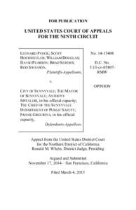 FOR PUBLICATION  UNITED STATES COURT OF APPEALS FOR THE NINTH CIRCUIT  LEONARD FYOCK; SCOTT