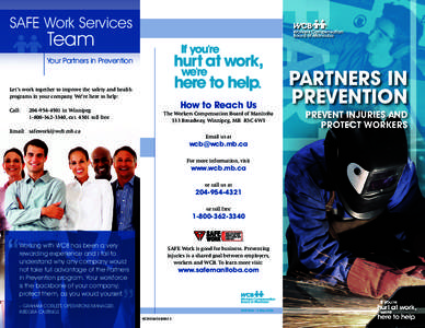 Partners in Prevention Prevent Injuries and Protect Workers