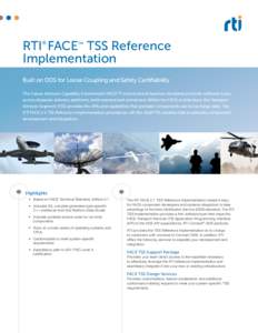 RTI FACE TSS Reference Implementation ® TM