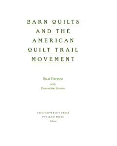 Barn Quilts and the American Quilt Trail Movement