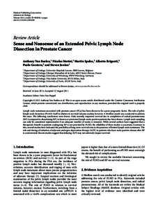 Hindawi Publishing Corporation Advances in Urology Volume 2012, Article ID[removed], 6 pages doi:[removed][removed]Review Article