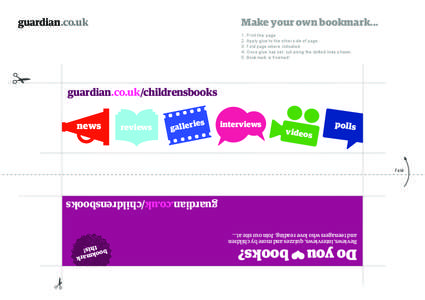 Make your own bookmark...  guardian.co.uk