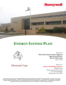 Energy audit / North Hunterdon-Voorhees Regional High School District / Sustainability / Energy conservation / Energy / Energy service company