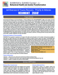 Vermont Department of Corrections / Vermont