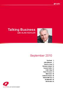 radio Talking Business with ALAN KOHLER