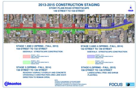 Stony Plain Road Streetscape[removed]Construction Staging Plan - April 2013