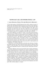 & Comparative Law East Asia and International Law 1Singapore SJICL Journal of InternationalSouth