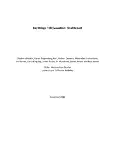 Microsoft Word - Bay Bridge Toll Evaluation, Final Report-final.doc