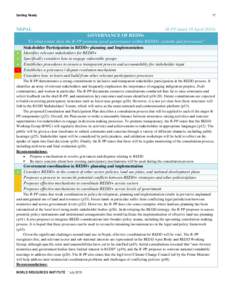 The first step for developing countries to access financing under the Readiness Mechanism of the World Bank Forest Carbon Partn