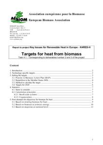 Association européenne pour la Biomasse European Biomass Association JOSSART Jean-Marc Croix d u Sud 2, Bte[removed]Louvain -la-N euve