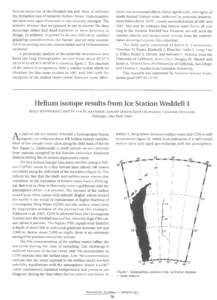 bottom water out of the Weddell Sea and, thus, to estimate the formation rate of Antarctic Bottom Water. Unfortunately, we were once again frustrated in our recovery attempts. The acoustic releases that we planned to use