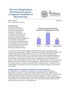 The Cost of Employment Discrimination against Transgender Residents of Massachusetts