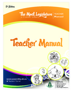 2nd Edition  The Mock Legislature A S t u d e n t De b ate  Teacher