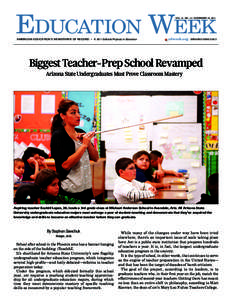 Education Week VOL. 31, NO. 12 • NOVEMBER 16, 2011 ▲  AMERICAN EDUCATION’S NEWSPAPER OF RECORD • © 2011 Editorial Projects in Education 