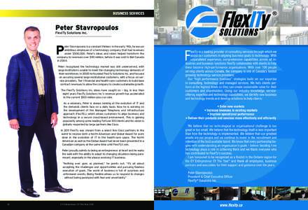 BUSINESS SERVICES  Peter Stavropoulos FlexITy Solutions Inc.  P